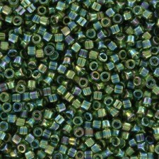 Miyuki delica Beads 11/0 - Transparent olive ab DB-1247